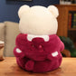 65cm Rose Red Cartoon Teddy Bear – Soft Plush Stuffed Toy Gift
