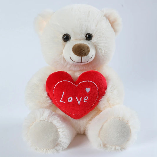 Romantic Plush Doll – Red Heart Bear for Her or Him