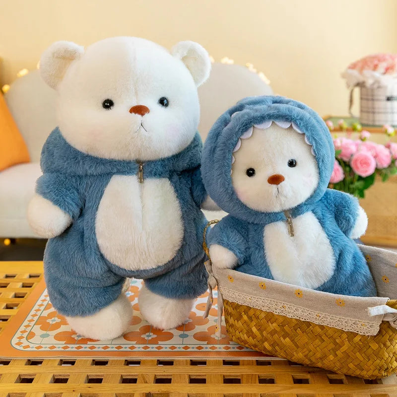 Mini Teddy Bear Plush 25cm – Soft Stuffed Toy in Outfit
