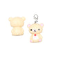 Lazy Bear Keychain – Cute Plush Pendant for Bags & Phones