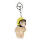 Lovely Helmeted Bear Plush Keychain