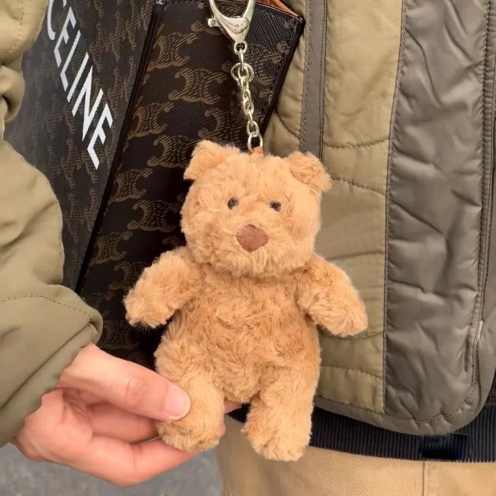  Mini Bear Plush Keychain – Cute Stuffed Toy Pendant for Girlfriend Gift