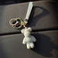 Diamond-Encrusted Teddy Bear Keychain – Luxury Sparkling Bag & Car Charm