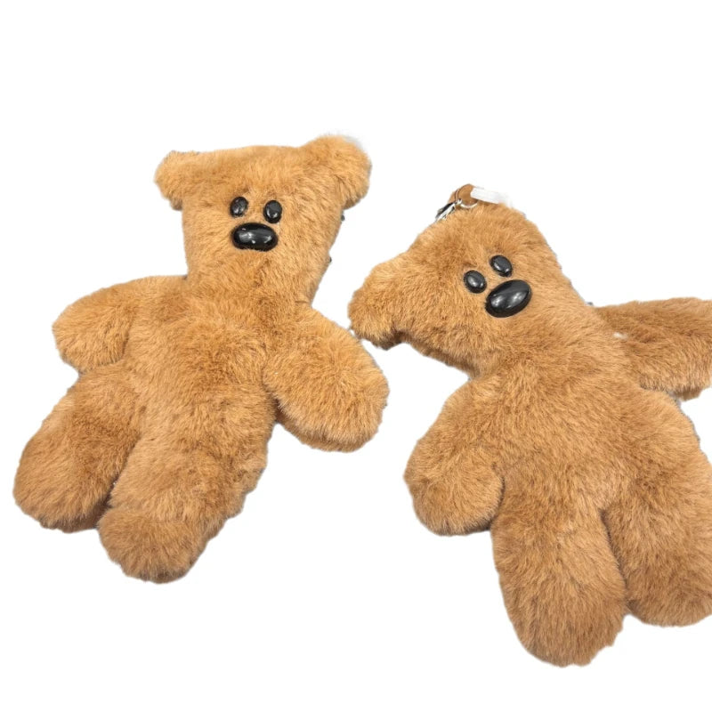  Mr. Bean Teddy Bear Keychain – Cute Plush Squeaky Bag Accessory