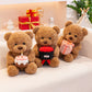 Warm Hearted Teddy Bear with Gift, Cake or Bouquet – Soft Plush Toy in Sweater for Girlfriend, Valentine's Day & Special Occasions