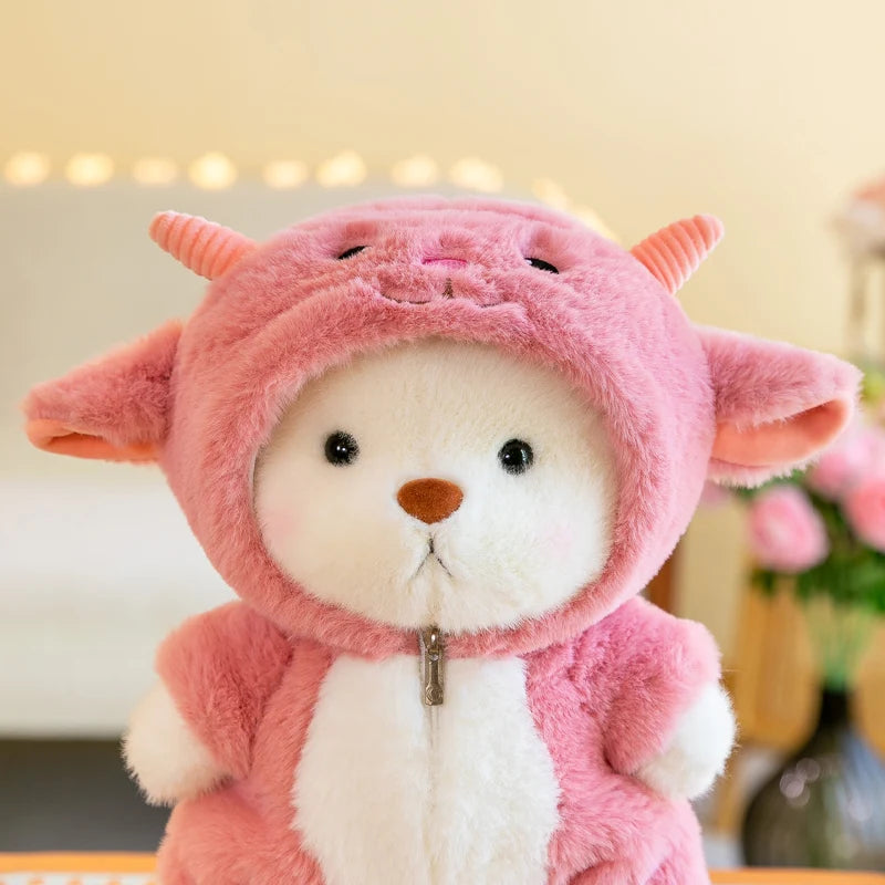 Mini Teddy Bear Plush 25cm – Soft Stuffed Toy in Outfit