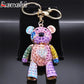 Colorful Crystal Big Bear Keychain – Rhinestone Bag Charm & Jewelry Accessory