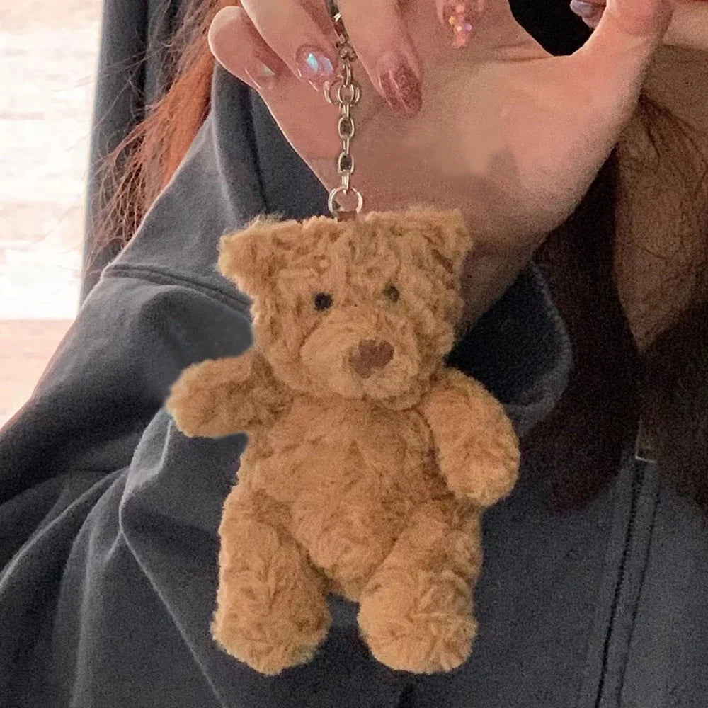  Mini Bear Plush Keychain – Cute Stuffed Toy Pendant for Girlfriend Gift