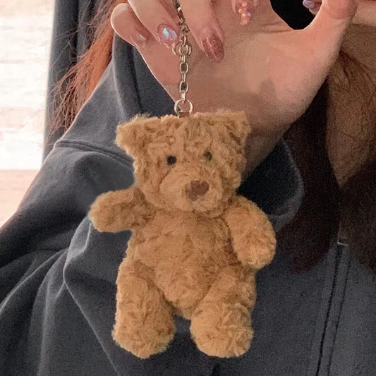  Mini Bear Plush Keychain – Cute Stuffed Toy Pendant for Girlfriend Gift