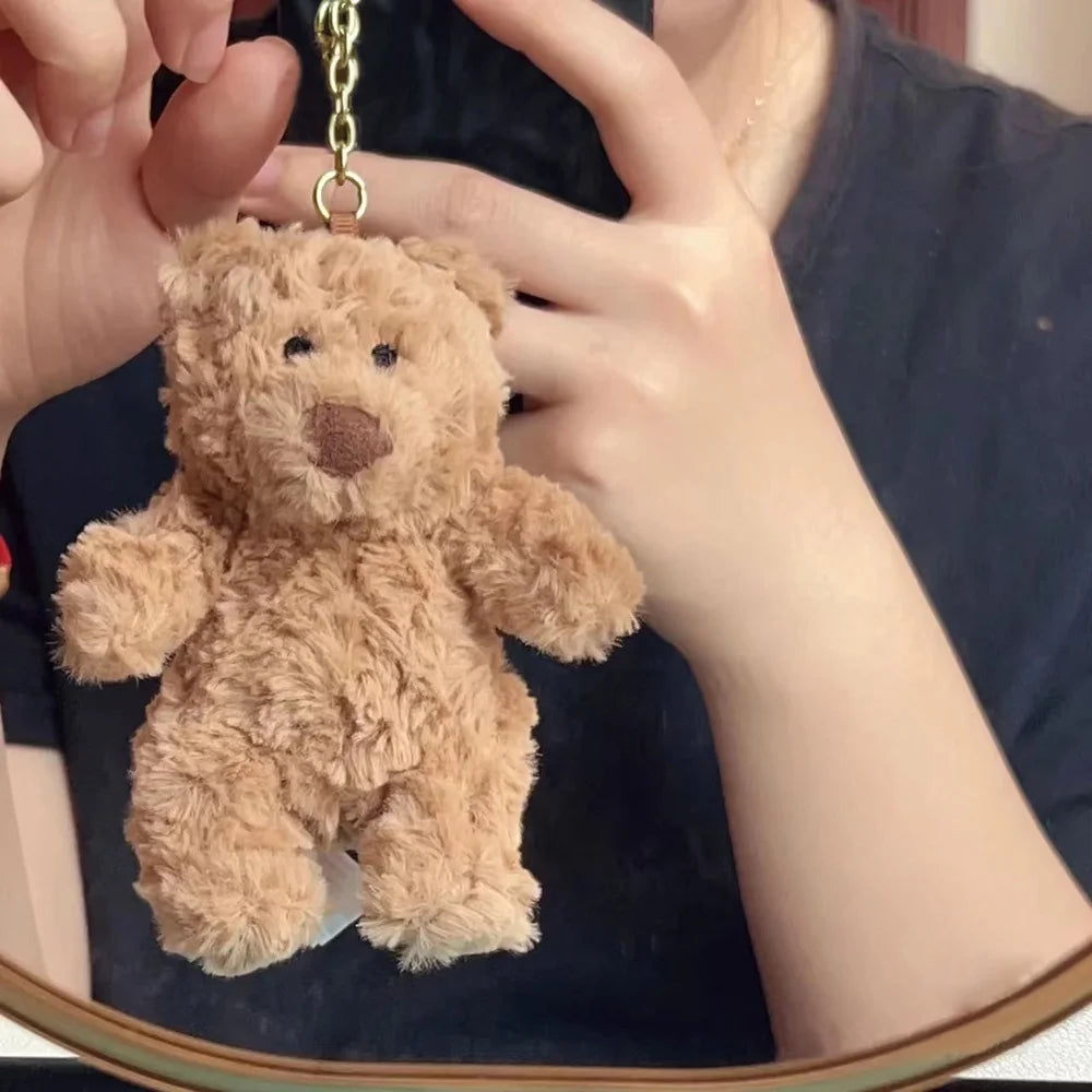  Mini Bear Plush Keychain – Cute Stuffed Toy Pendant for Girlfriend Gift