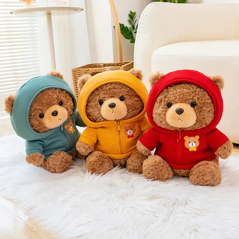 Hoodie Teddy Bear – Stuffed Plush Doll with Cozy Sweatshirt