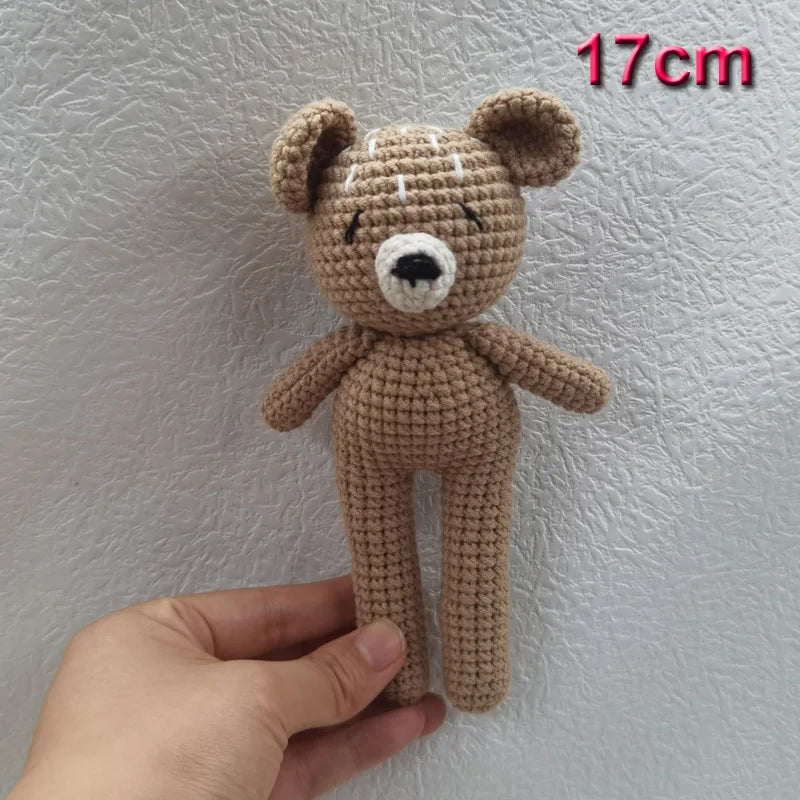 Handmade Knitted Baby Plush – Bear & Bunny Soft Dolls for KIDS 