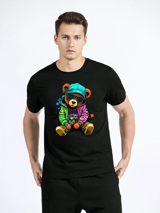 Teddy Bear Graphic T-Shirt – Soft Cotton Casual Tee