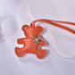 Cute PU Leather Bear Keychain – Fashion Bag Charm & Mirror Pendant for Women