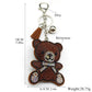 Brown Gift Bear Keychain – Cute Tassel & Rhinestone Bag Charm for Women and Men