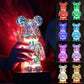 LED 3D Bear Fireworks Night Light – USB Ambient Lamp for Bedroom & Kids Room