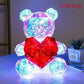 LED Light-Up Teddy Bear – Romantic Surprise Plush Lamp with Red Heart
