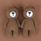 Handmade Crochet Sleepy Bear – Soft Knit Plush for KIDS & Photo Props
