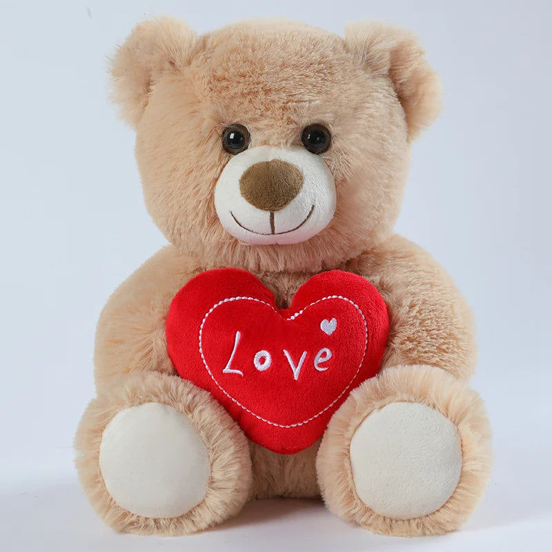 Romantic Plush Doll – Red Heart Bear for Her or Him
