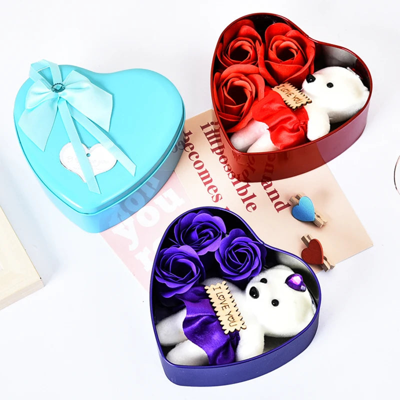 Teddy Bear Love Box – Cute Gift Set for VALENTINE DAYS
