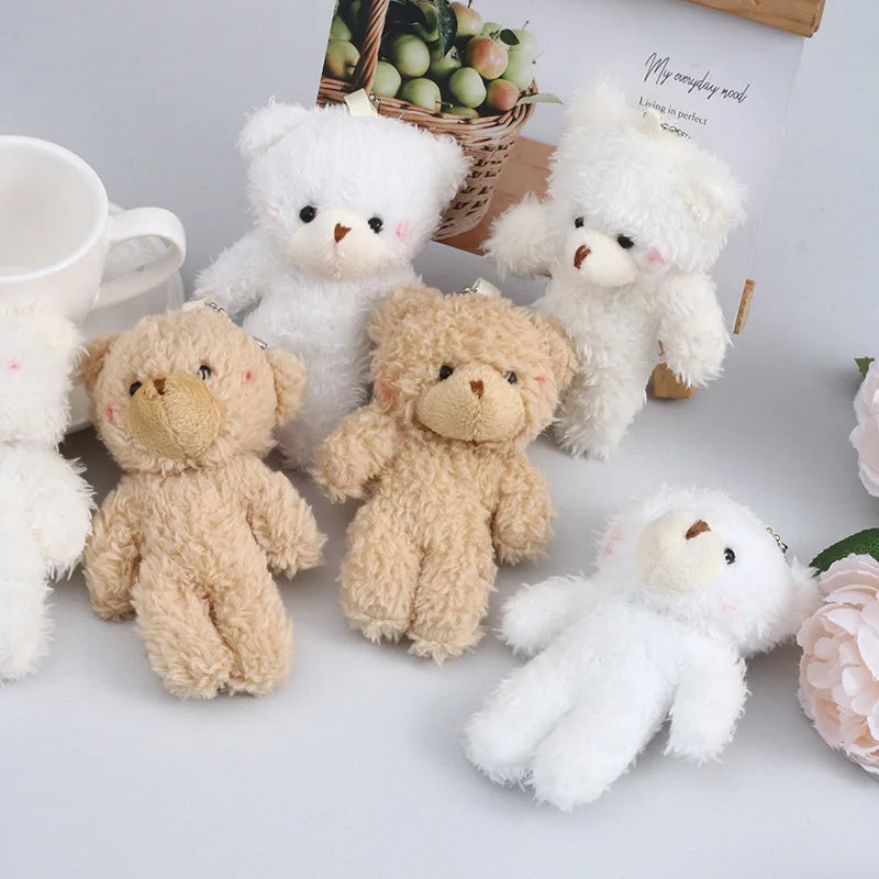 Small Teddy Bear Keychain 12cm – Cute Plush Accessory
