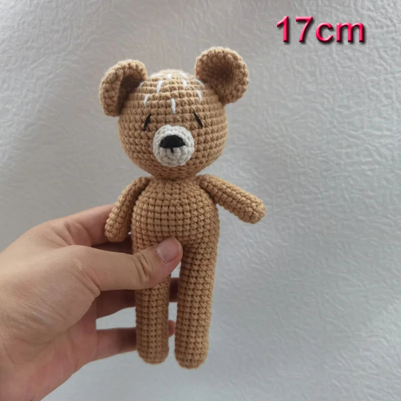 Handmade Knitted Baby Plush – Bear & Bunny Soft Dolls for KIDS 