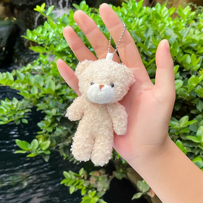 Small Teddy Bear Keychain 12cm – Cute Plush Accessory