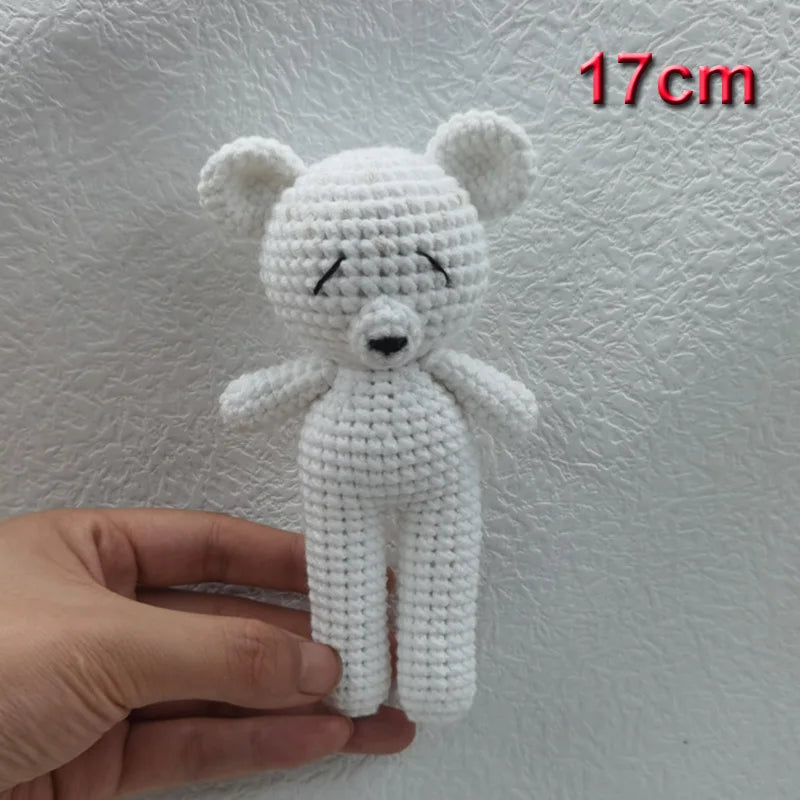 Handmade Knitted Baby Plush – Bear & Bunny Soft Dolls for KIDS 