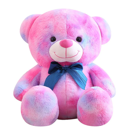 Rainbow Colorful Teddy Bear – 25cm Soft Plush Toy for Kids, Birthday Gift & Stuffed Animal Doll