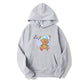 Sleeping Teddy Bear Hoodie – Casual Long Sleeve Sweatshirt for Teens | Relaxed Fit with Big Front Pocket