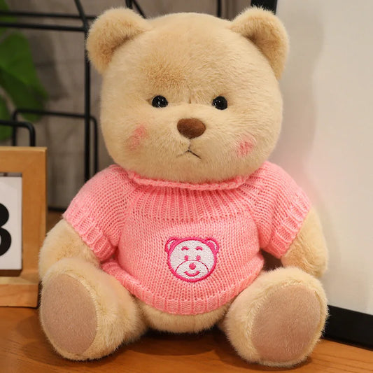 Handmade Joint Sweater Bear Plush Doll Joints Can Be Moved High Quality Bear Plush Toys for Boys and Girls Birthday Gifts