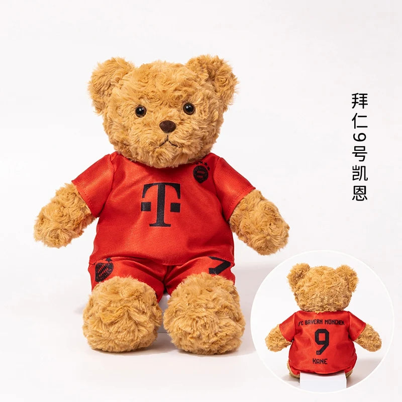 Football Player Teddy Bear – Soft Plush Doll Gift for Kids & Fans