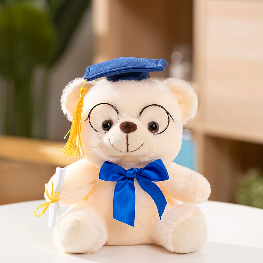 23cm Graduation Teddy Bear Plush Toy – Soft Gift for Students