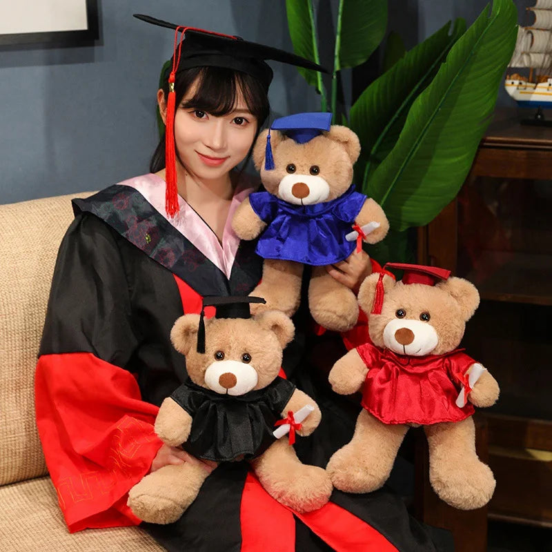 High-Quality Graduate Dr. Teddy Bear Plush – Funny Graduation Gift for Kids & Students
