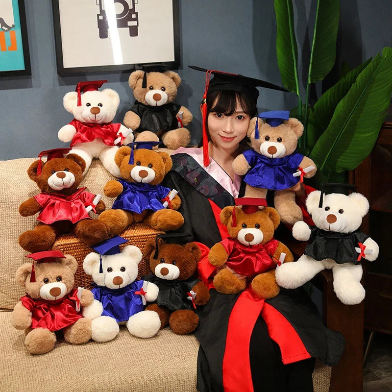 High-Quality Graduate Dr. Teddy Bear Plush – Funny Graduation Gift for Kids & Students