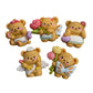  5PCS Bear Refrigerator Magnets – Cute Chalkboard & Whiteboard Magnetic Stickers for Photos & Notes