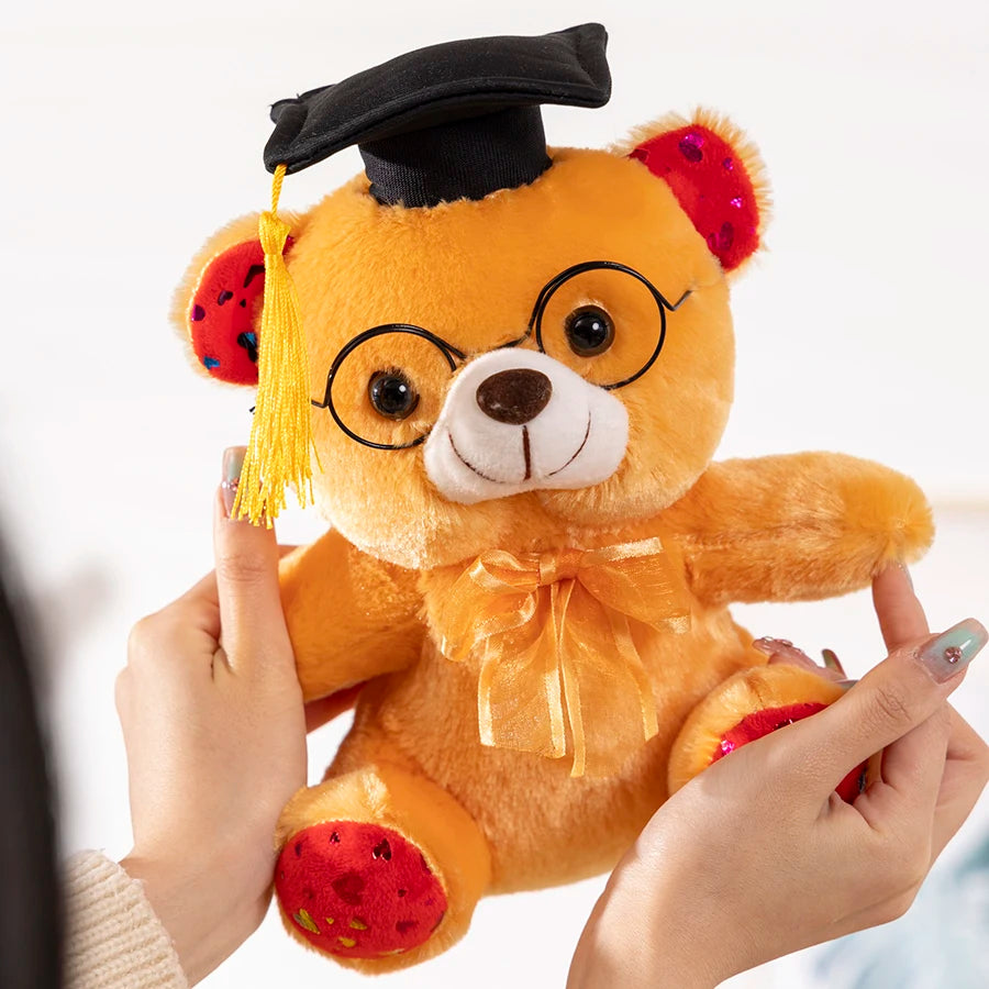 23cm Graduation Teddy Bear Plush Toy – Soft Gift for Students