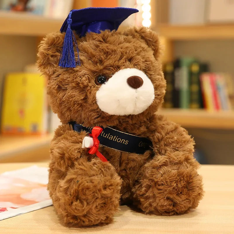  23cm Graduation Bear Plush Doll – Soft Bachelor Teddy Gift for Students