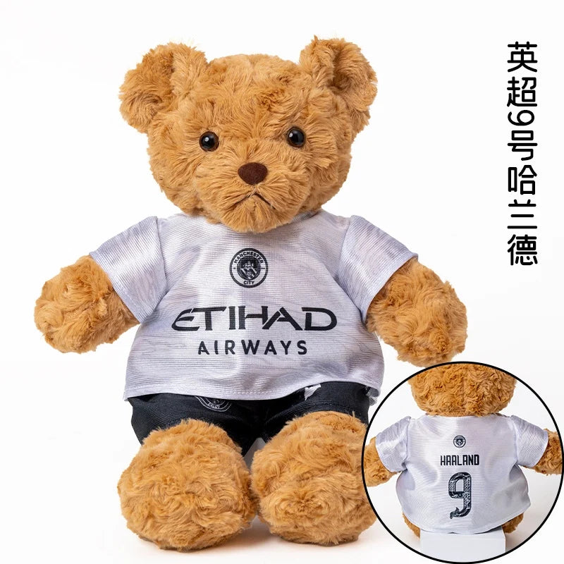 Football Player Teddy Bear – Soft Plush Doll Gift for Kids & Fans