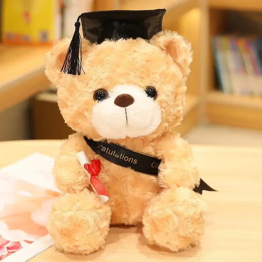  23cm Graduation Bear Plush Doll – Soft Bachelor Teddy Gift for Students